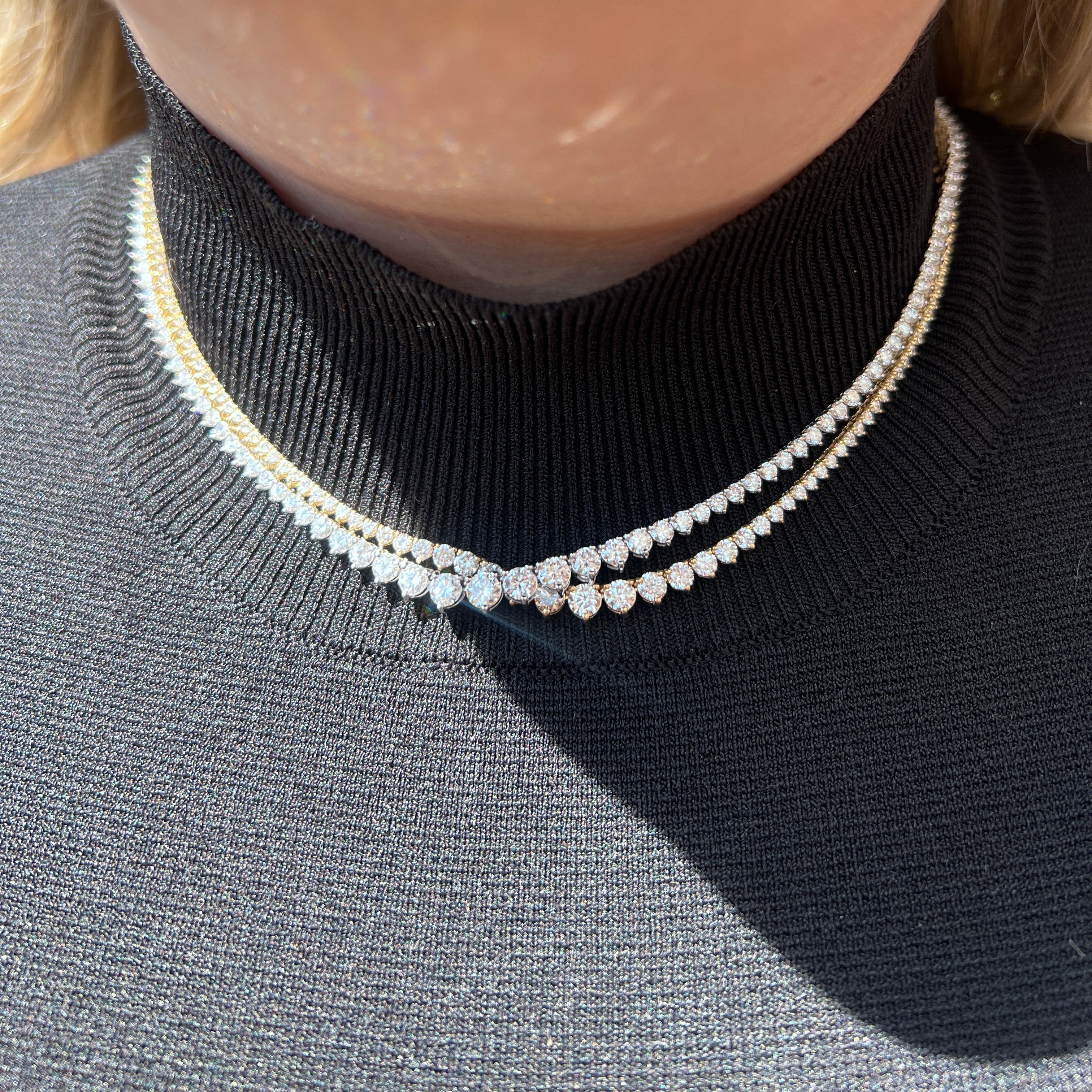 Graduated Tennis Necklace - Image 3