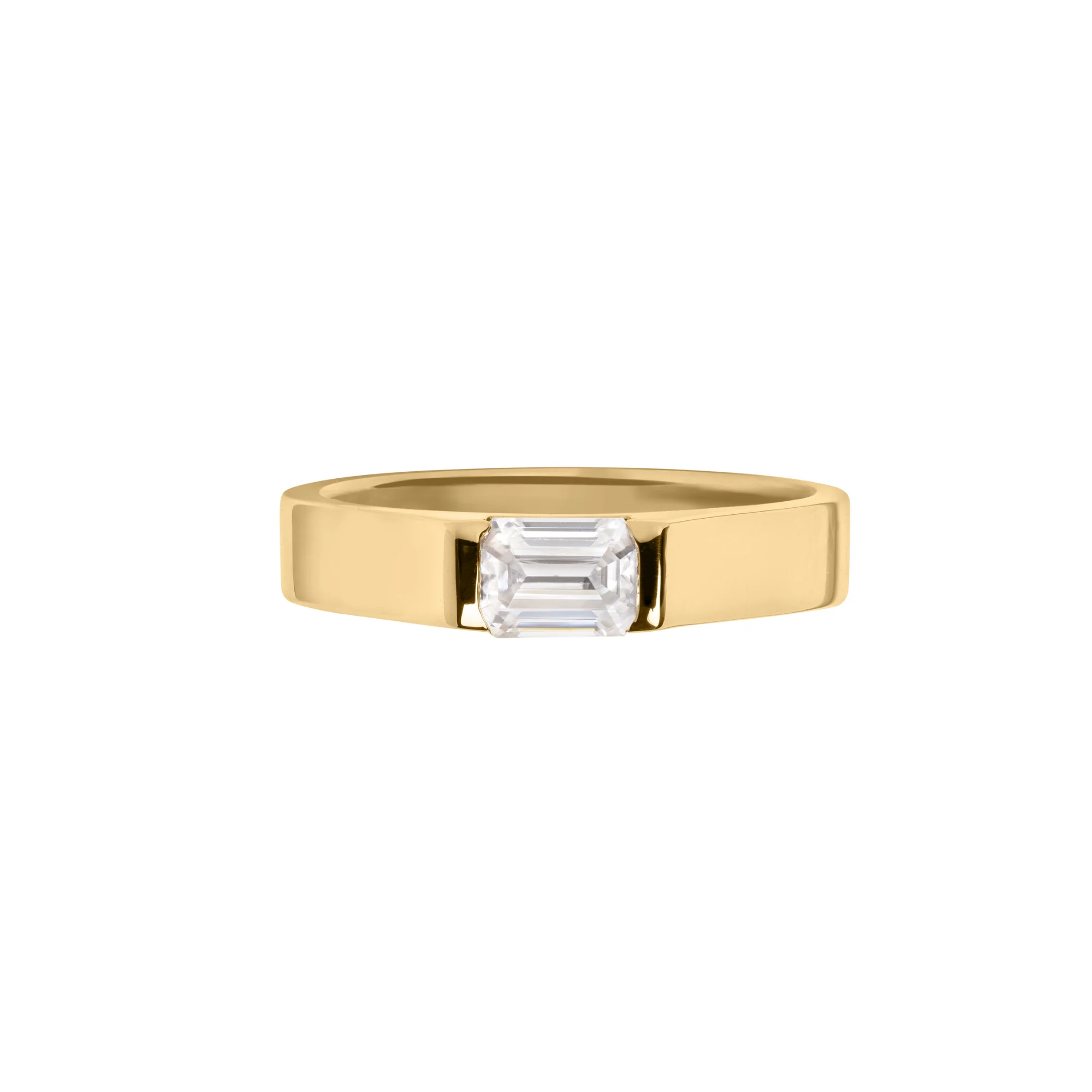 Liz Emerald Cut Signet
