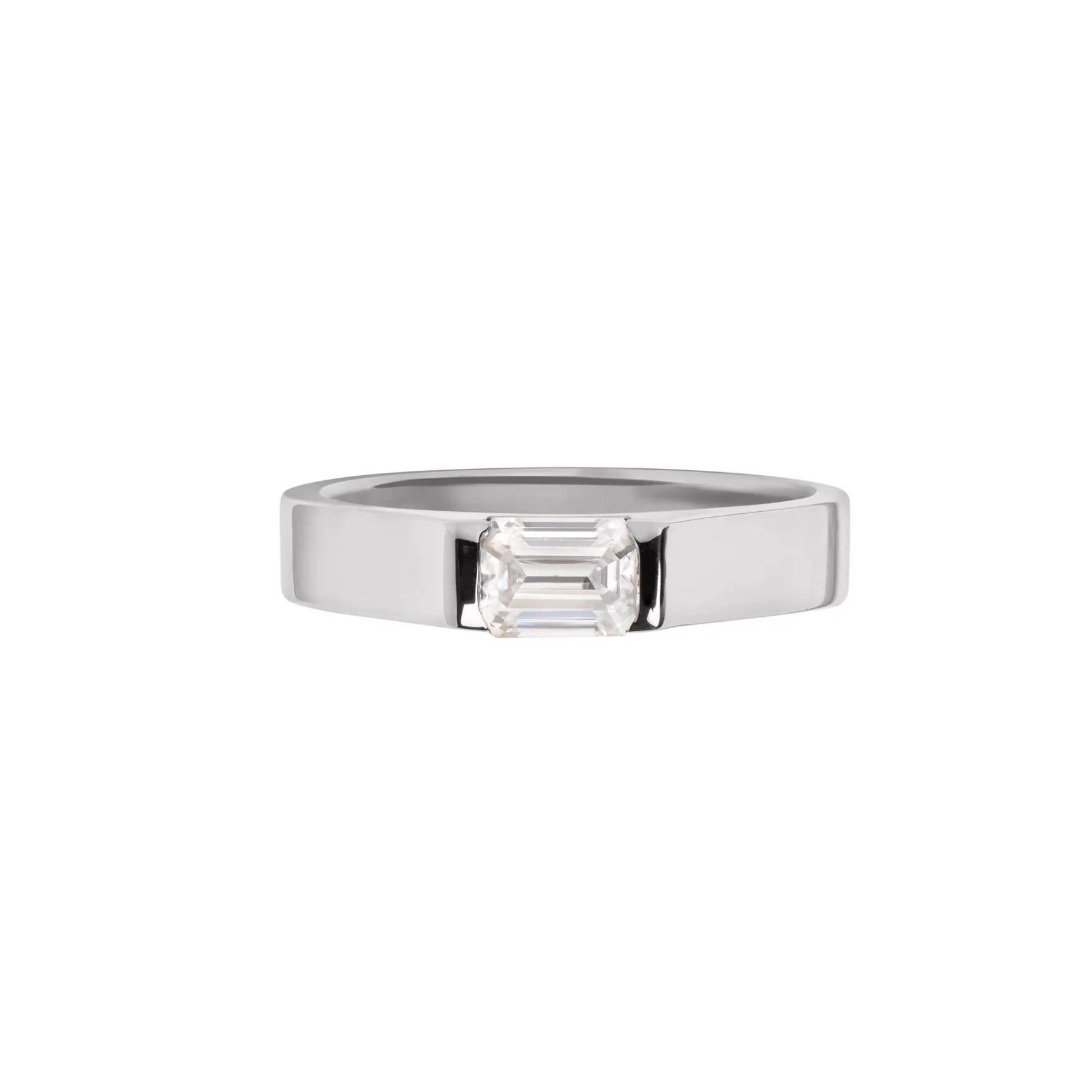 Liz Emerald Cut Signet - Image 2