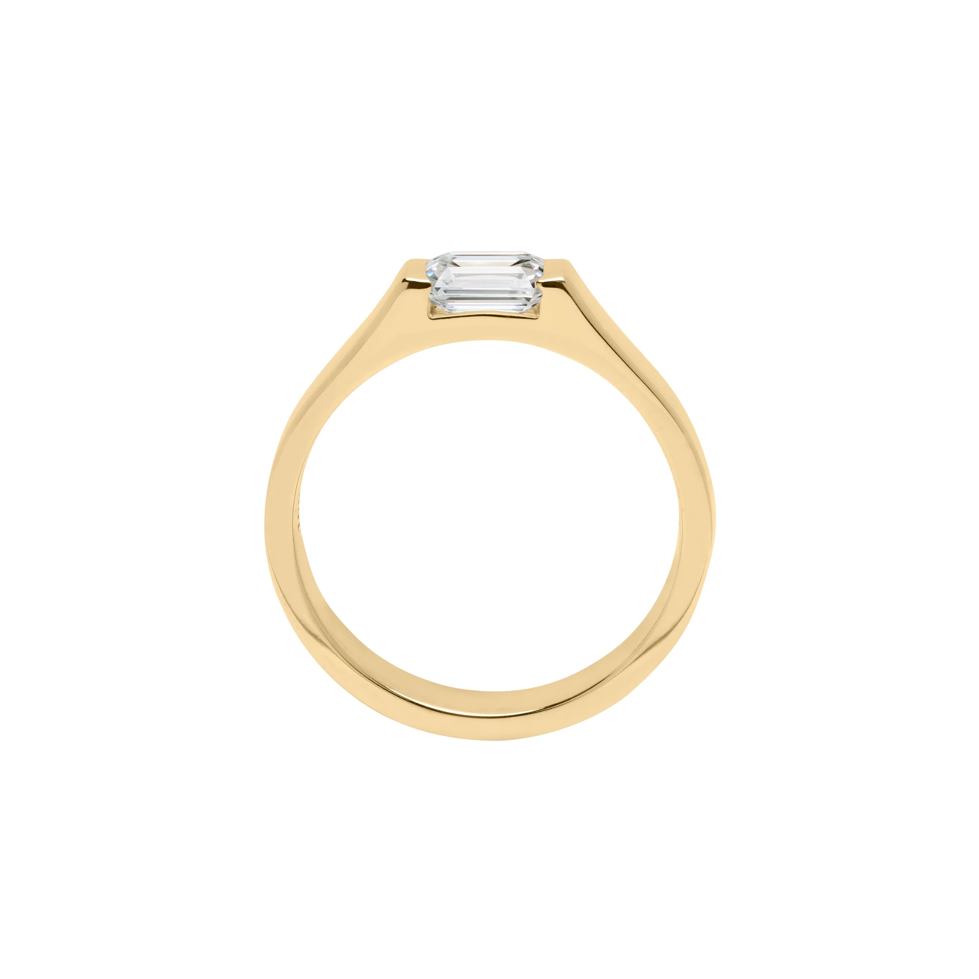Liz Emerald Cut Signet - Image 4