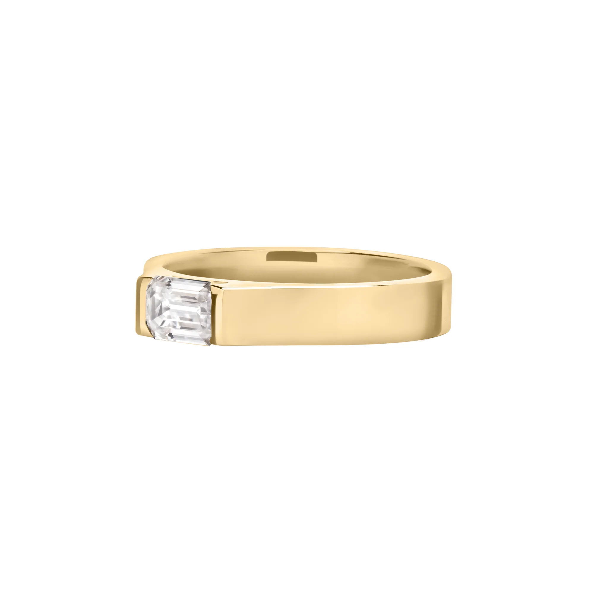 Liz Emerald Cut Signet - Image 5