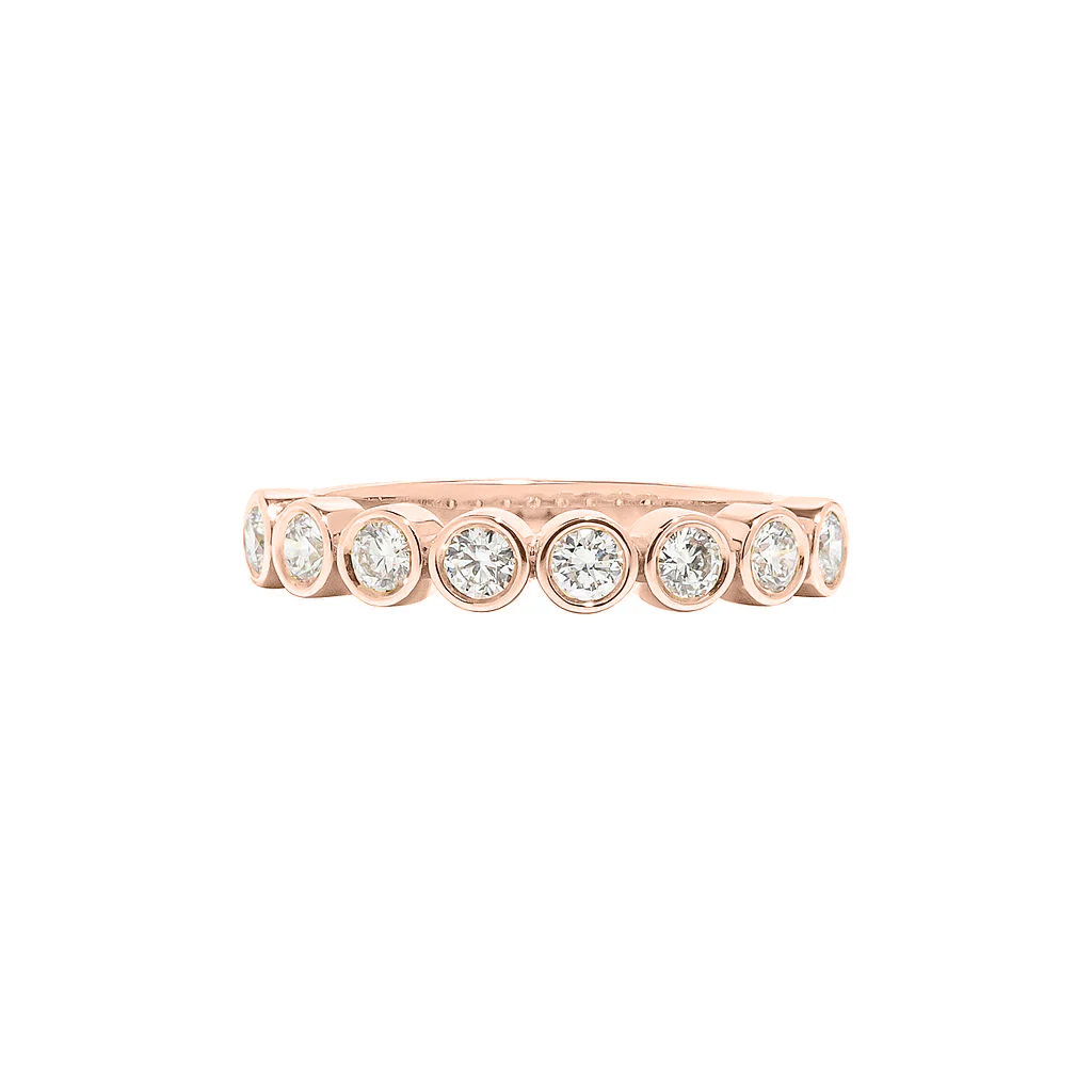 Oslo Round Half Eternity Band - Image 3