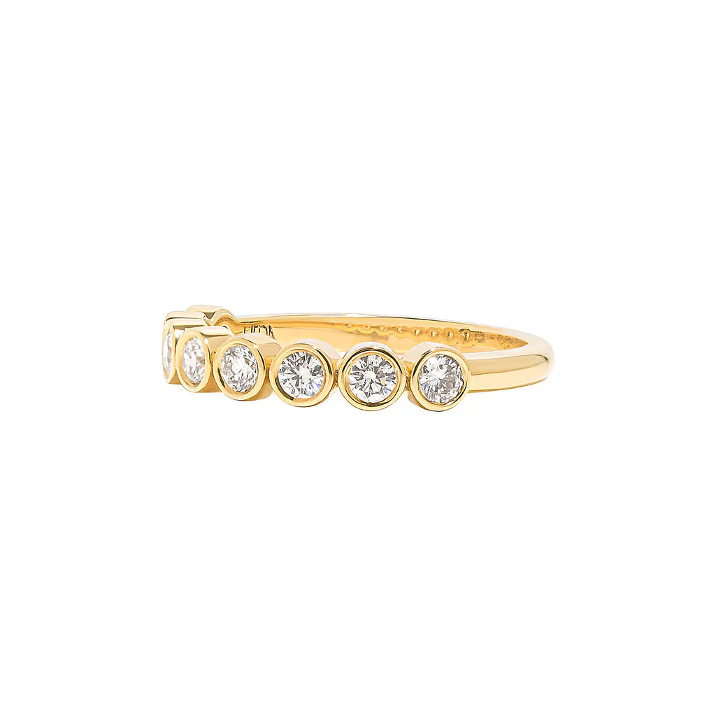 Oslo Round Half Eternity Band - Image 4