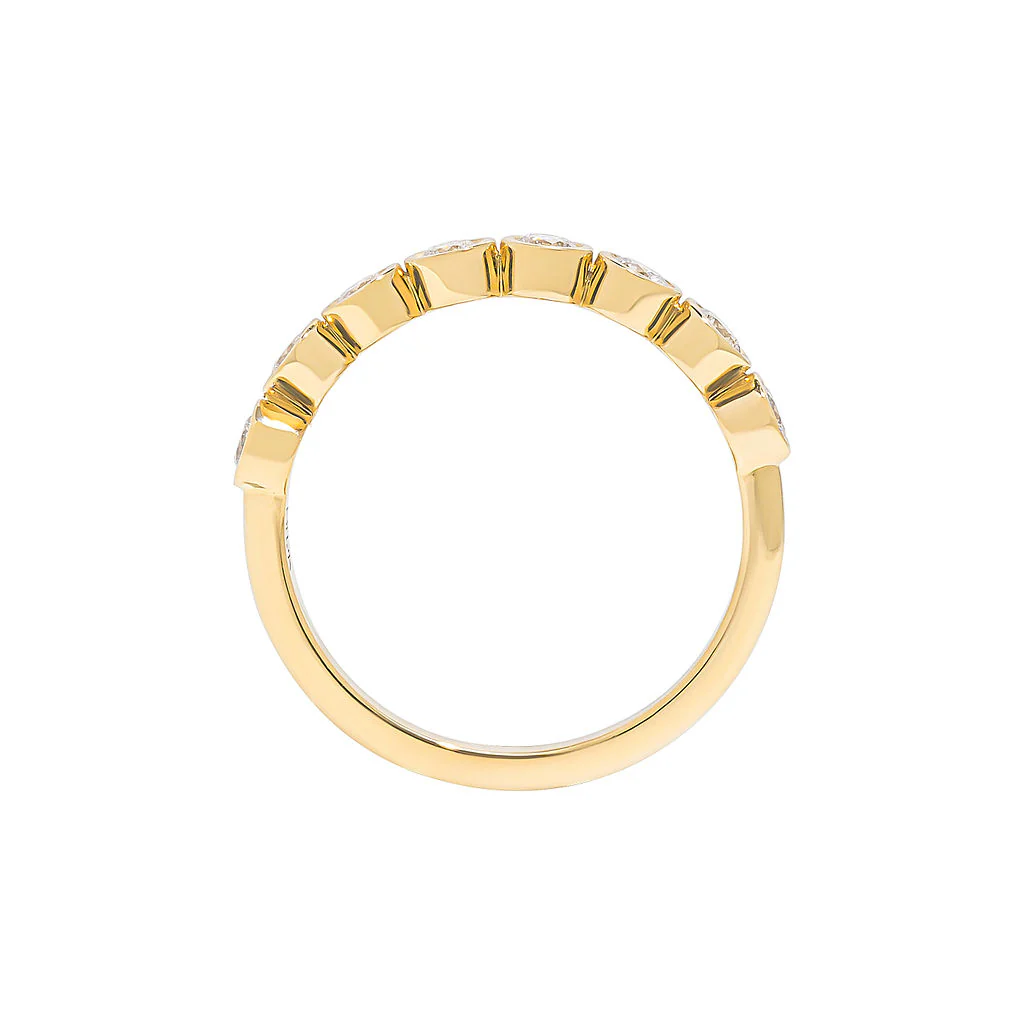 Oslo Round Half Eternity Band - Image 5