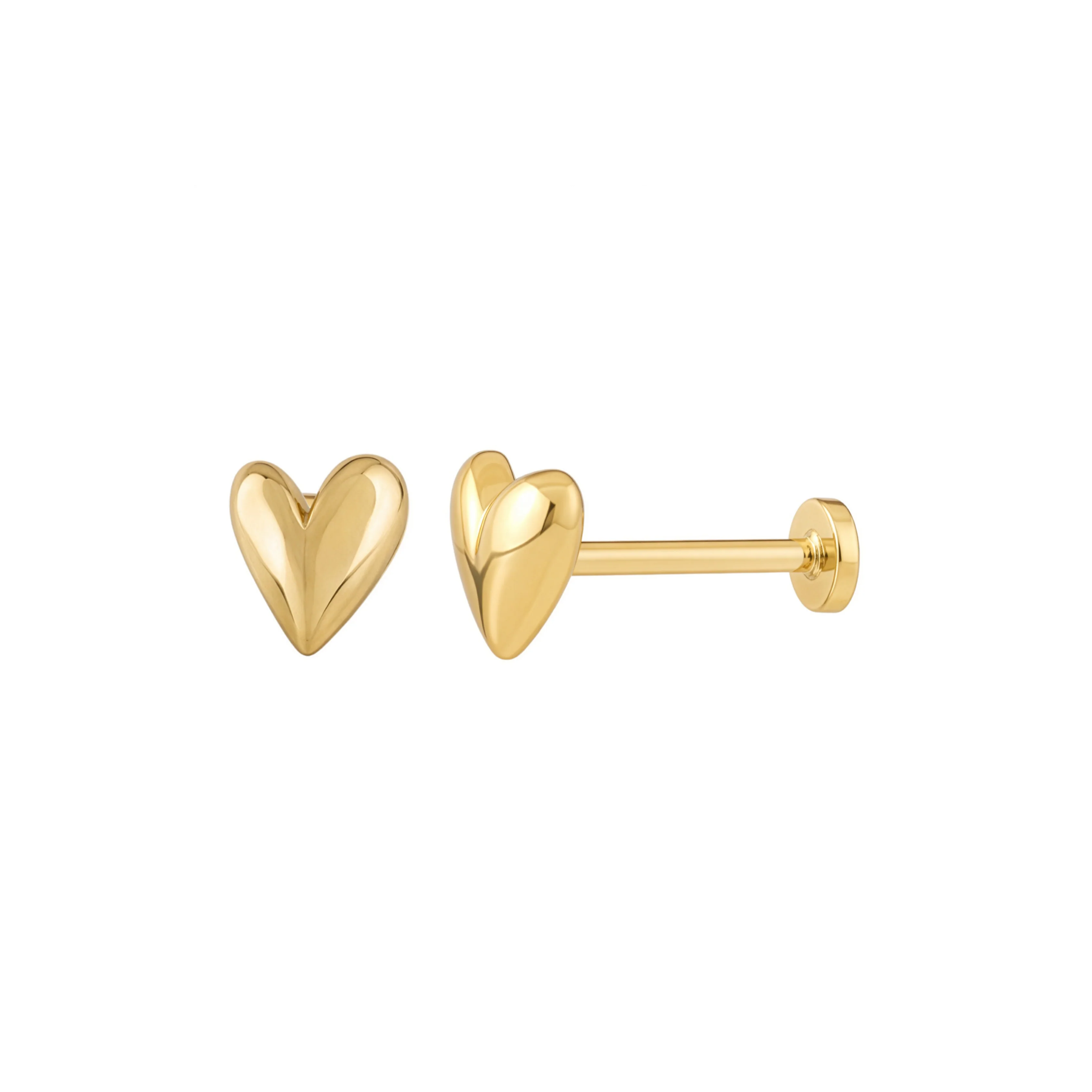 Puffy Heart Stud